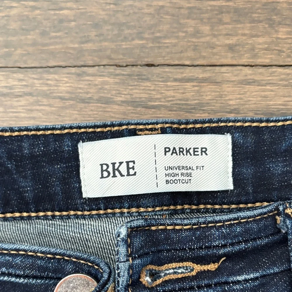 BKE Women's Dark Wash Blue Bootcut Jeans